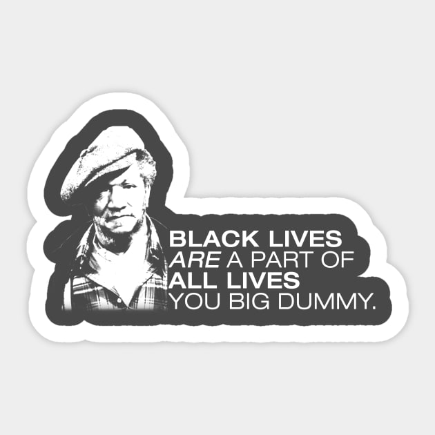 Black Lives Matter PSA Sticker by misc_tees